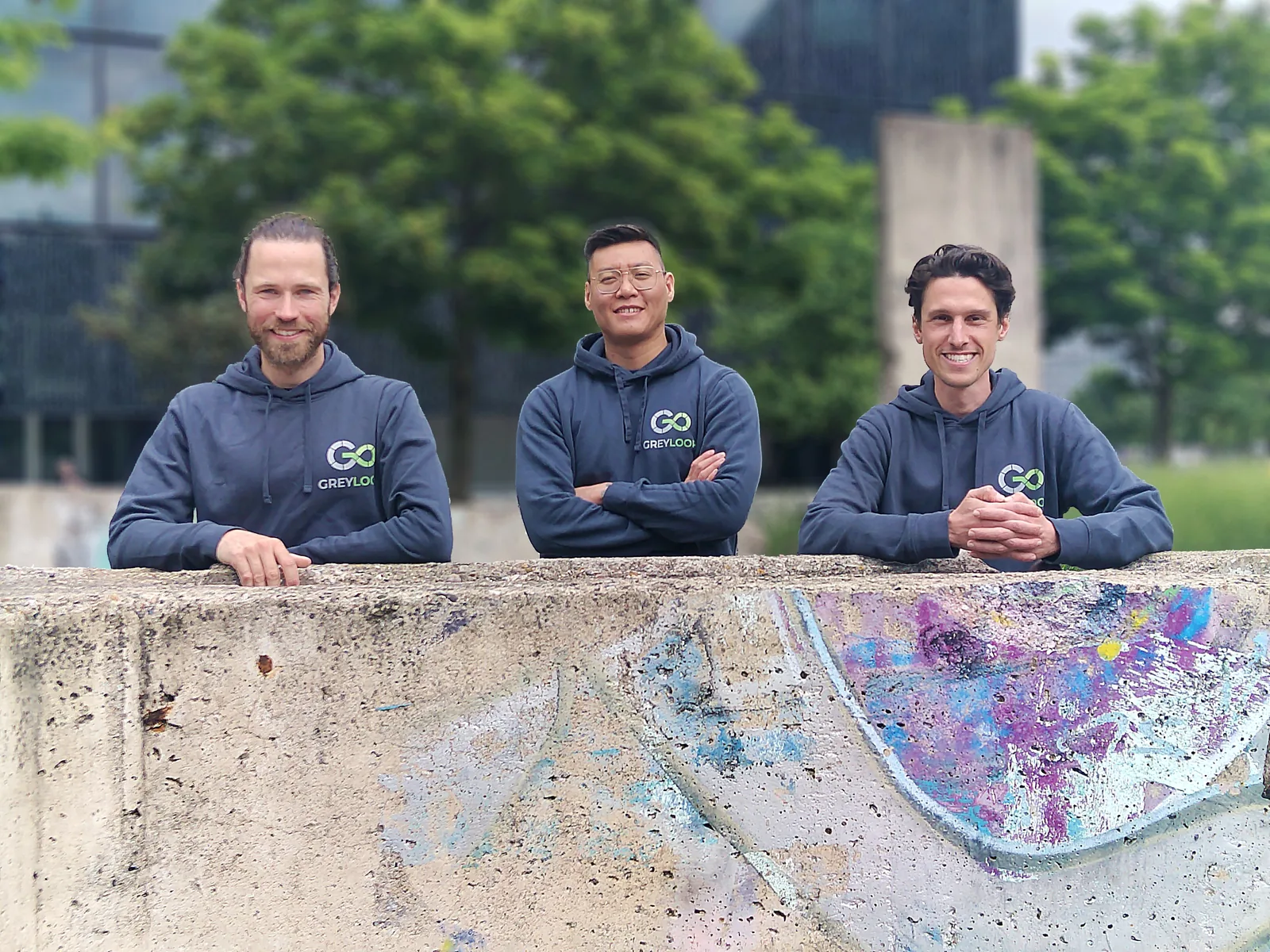 Das GreyLoop-Team: David Dang, Benedikt Strahm und Jakob Fischer