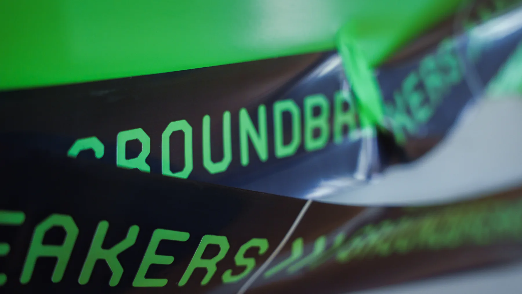 GROUNDBREAKERS-Beschriftung beim Clubhouse Event